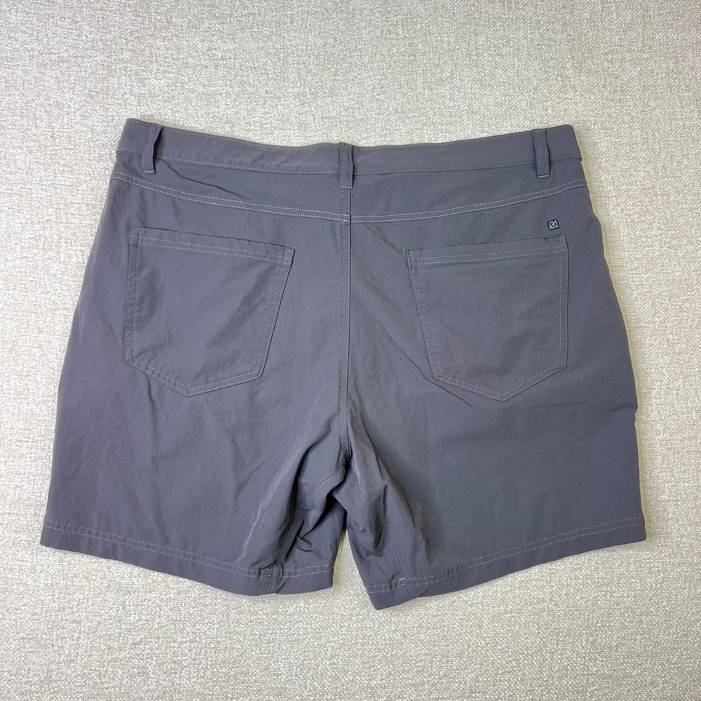 01.ALGO Performance Shorts Mens 38 Charcoal Grey Stretch Hiking Golf - Picture 2 of 8